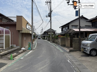 前面道路です。