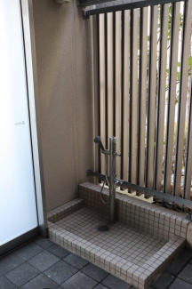 ペット用足洗い場