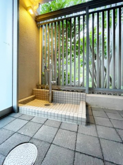 ペット用足洗い場
