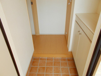 落ち着いた玄関です
