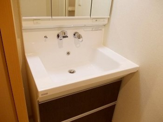 忙しい朝には欠かせない洗面所です