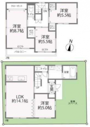 西宮市上大市２丁目の一戸建ての画像