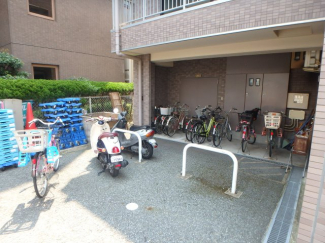 駐輪場です