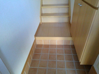 シンプルで使いやすい玄関です
