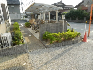 駐輪場です