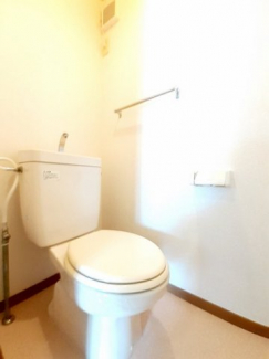 ゆったりとした空間のトイレです