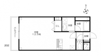 約12.5帖の広々としたお部屋になっています☆