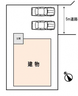 全５区画の開発団地内。　最後の１棟。