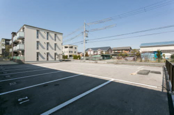 平面式の駐車場です