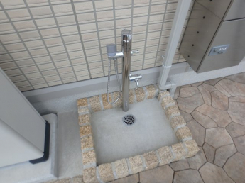 水洗い場があります
