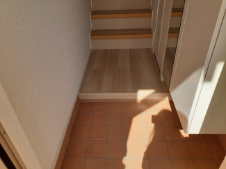 シンプルで使いやすい玄関です