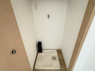 防水パン付き室内洗濯機置場