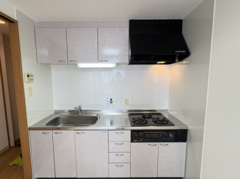 広いスペースで料理のしやすいキッチン