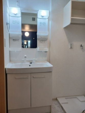 忙しい朝には欠かせない洗面所です