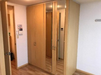 収納には姿見付き