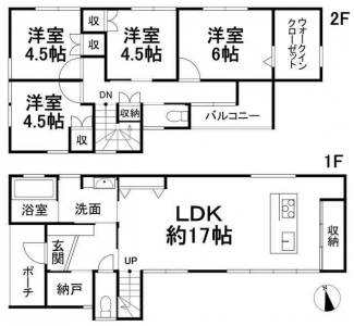 松山市星岡４丁目の中古一戸建ての画像