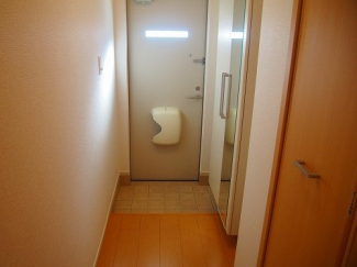 落ち着いた玄関です