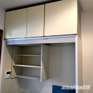 キッチン収納も十分あります。