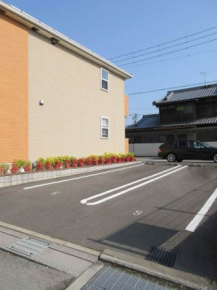 駐車場に車を止められます