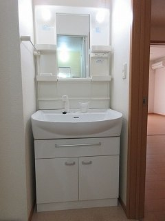 忙しい朝には欠かせない洗面所です