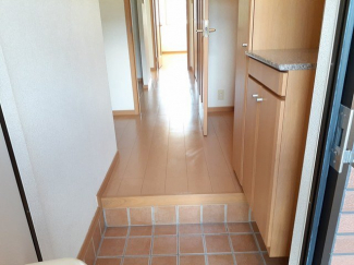 落ち着いた玄関です