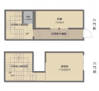 使用部分面積２５．９９㎡には物置１．５６㎡も含みます。