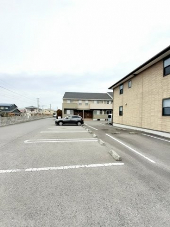 駐車場に車を止められます