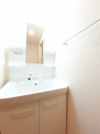 忙しい朝には欠かせない洗面所です