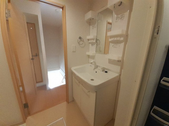 忙しい朝には欠かせない洗面所です
