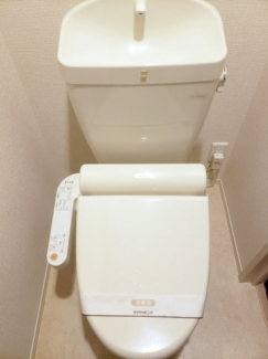 落ち着いた色調のトイレです