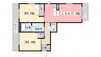 ２階の角部屋です！