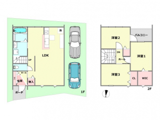 建物価格1500万円・土地価格3680万円