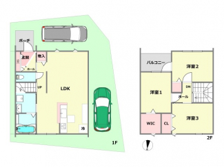 建物価格1500万円・土地価格3780万円