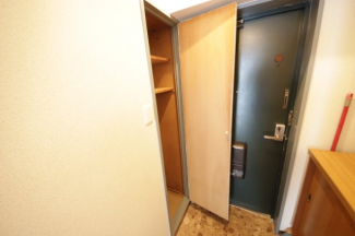 落ち着いた玄関です