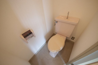 ゆったりとした空間のトイレです