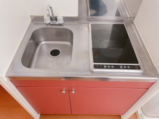 コンパクトなキッチンで掃除もラクラク