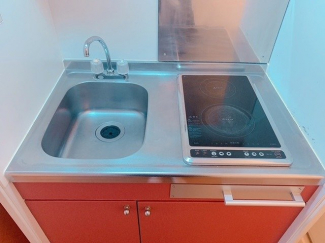 コンパクトなキッチンで掃除もラクラク