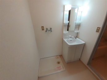 忙しい朝には欠かせない洗面所です