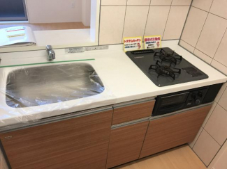 グリル付き２口ガスコンロ