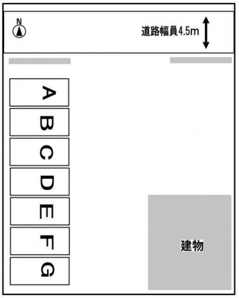 入口にはフェンスがあります。