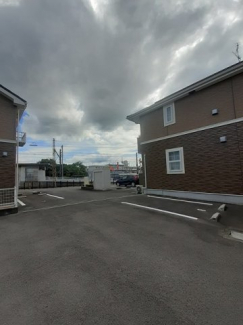 駐車場に車を止められます