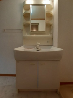 忙しい朝には欠かせない洗面所です
