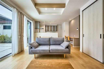 生活動線がシンプルかつコンパクトな平屋タイプの３ＳＬＤＫ。長