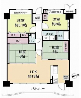 4LDKの間取り