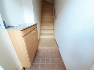 シンプルで使いやすい玄関です