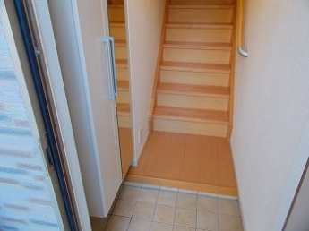 毎日通る玄関はこちらです