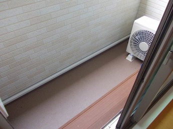 陽当たり良好なバルコニーです