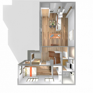 【３Ｄ間取図】１階