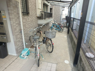 駐輪場です