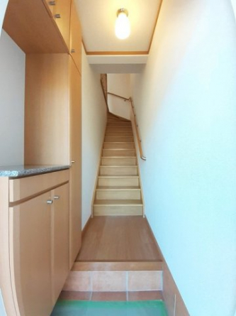シンプルで使いやすい玄関です
